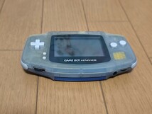 ★任天堂 ゲームボーイアドバンス 本体のみ 動作しましたがジャンクで（AGB-001/ミルキーブルー） _画像8