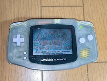 ★任天堂 ゲームボーイアドバンス 本体のみ 動作しましたがジャンクで（AGB-001/ミルキーブルー） _画像9