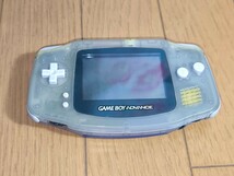 ★任天堂 ゲームボーイアドバンス 本体のみ 動作しましたがジャンクで（AGB-001/ミルキーブルー） _画像1