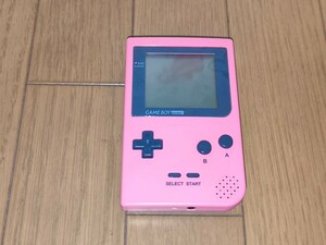 ★任天堂 ゲームボーイポケット本体のみ（MGB-001/ピンク）動作しましたがジャンクで