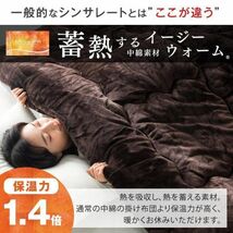 掛け布団 シングル シンサレート 洗える 暖かい 掛ふとん 掛布団 布団 冬用 軽い ふとん 保温 おすすめ 冬 フリース 収納袋 シング YBD933_画像10