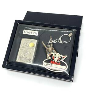 未着火品!! zippo ジッポー 黄金バット キーホルダー付き サイドメッセージ入り 立体メタル コウモリ 1998年製 第一企画 限定品