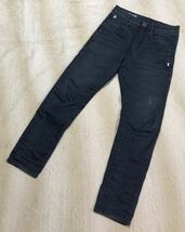 ☆G-STAR RAW☆ジースター ロウ D-STAQ 3D SLIM デニム パンツ W27 L30 立体裁断 ジーンズ テーパード ダメージ加工_画像1