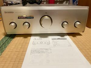 【名機】Pioneer パイオニア A-05 プリメインアンプ　説明書付き