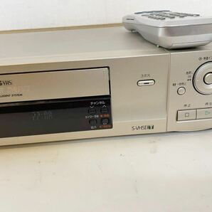 Panasonic パナソニック NV-SVB1 S-VHS 通電のみ確認済み現状品 リモコン付きの画像3