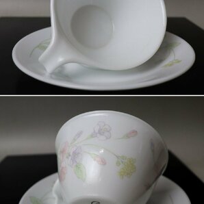 ■W-3810■Corelle/コレール USA 花柄 カップ＆ソーサー5客 綺麗■の画像8