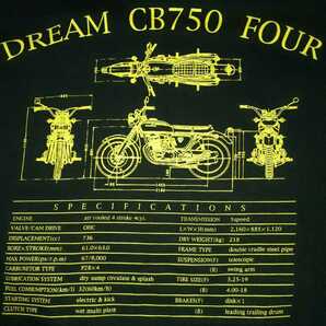 ホンダ CB750 FOUR 半袖Tシャツ  HONDA CLASSICS  ホンダ CB750 FOUR 半袖Tシャツ  HONDA CLASSICS の画像1