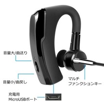 ノイズキャンセリング搭載 ブルートゥース ワイヤレス ヘッドセット Bluetooth 高音質 model:K6 コード 03778_画像5