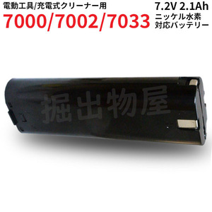 makita対応 充電式 クリーナー 4071D 4073D 対応 互換 バッテリー 7.2V 2.1Ah 2個セット ニッケル水素 7002 7033 電動工具用 コード 02214-x2