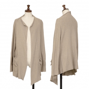  Jurgen Lehl babag-liJURGEN LEHL Babaghuri button less cotton Mix knitted jacket beige M