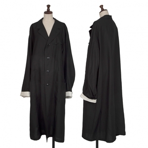 レギュレーション ヨウジヤマモトREGULATION yohji yamamoto ポケットレイヤードデザインコート 黒4