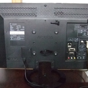 SHARP(シャープ) LED AQUOS LC-22K30 22V型 地デジ液晶テレビ 15年製 リモコン、カード付の画像2