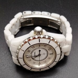 シャネル Chanel 腕時計 動作品 H2422（J12 セラミック 8Pダイヤ） レディース 1182653の画像2
