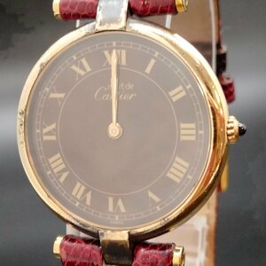 カルティエ Cartier 腕時計 不動品 17（マストヴァンドーム　925） メンズ 3550049
