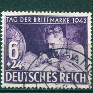 DU-1◇ドイツ・ナチス 1942年 切手収集家／切手の日 1種完 済の画像1