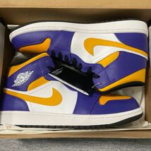 NIKE AIR JORDAN 1 MID LAKERS ジョーダン1 レイカーズ_画像1