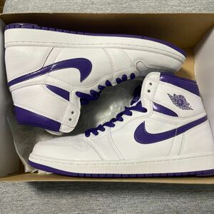 WMNS AIR JORDAN 1 RETRO HIGH "COURT PURPLE" CD0461-151 （ホワイト/コートパープル）