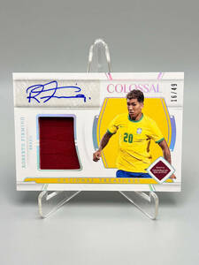 【49枚限定】2022 Panini National Treasures Colossal Roberto Firmino 直筆サインカード Auto Brazil