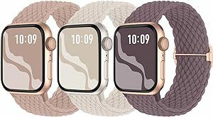 【5個セット】アップルウォッチ バンド 41mm 40mm 38mm 編み込み Apple Watch 伸縮性 