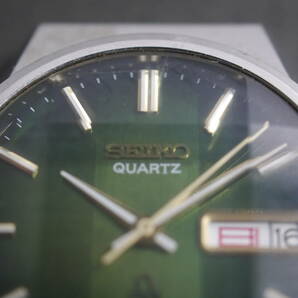 セイコー SEIKO TYPE Ⅱ クォーツ 3針 デイデイト 9面 カットガラス 1977年製 7546-8160 男性用 メンズ 腕時計 x511 稼働品の画像3