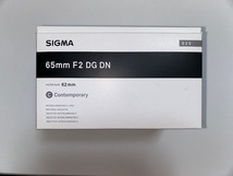 美品 SIGMA Contemporary 65mm F2 DG DN (ライカSL/TL用)_画像2