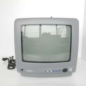 ◆希少 SANYO カラーテレビ C-10E7 昭和レトロ ブラウン管テレビ ブラウン管 サンヨー 97年製 リモコン付 動作品の画像2