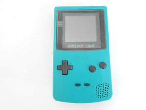 ○Nintendo ゲームボーイカラー CGB-001 ブルー 動作品 ゲームOK 本体のみ 電池蓋無 ジャンク GB