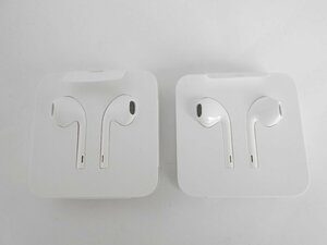 〇未使用 iPhone イヤホン Apple純正 イヤホン 付属品 有線 ライトニング Lightning 2個セット / 変換アダプタ 1個付き