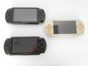 ●SONY PSP PSP-1000 本体 ブラック 2台 ゴールド 1台 まとめ ジャンク品 部品取り