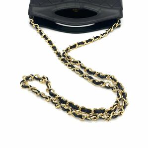 1円 良品 CHANEL シャネル ミニ マトラッセ ターンロック ココマーク 2way ラムスキン チェーン ショルダー ハンド バッグ dD0346Nの画像6