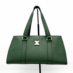 1円 CELINE セリーヌ トリオンフ レザー ハンド トート バッグ dD0468N