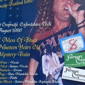 【 処分】RAY HARPER with JIMMY PAGE レイハーパー with ジミーペイジ / CAMBRIDG FOLK FESTIVAL 1984 2CD ＋ロバートプラント CROPREDY の画像6