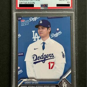 【PSA鑑定 10 GEM-MT】大谷翔平 2023 MLB TOPPS NOW OS-23 ドジャース入団会見カード