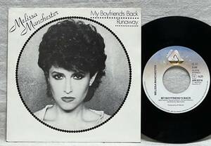 7インチ Melissa Manchester / My Boyfriend's Back / Runnaway★欧州盤 Angels Del Shannonカバー