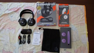 SteelSeries ARCTIS NOVA PRO 有線　ブースターパック　パープル　セット