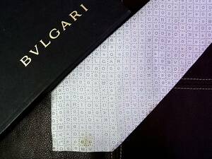 ●5-0573●在庫処分SALE●【BVLGARI】ブルガリ【総ロゴ】 「最高級セッテピエゲ」 ネクタイ ★