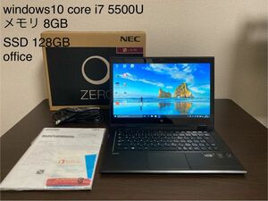 【外装 変形あり】NEC LAVIE Hybrid ZERO HZ750/CAB win10 i7 RAM8GB SSD128GB