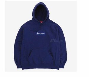 Supreme Box Logo Hooded Sweatshirt ネイビー