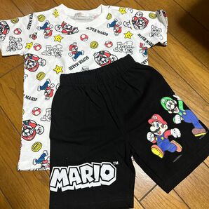 スーパーマリオ　半袖Tシャツ　 上下セット　120cm