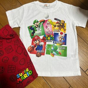 スーパーマリオ　半袖Tシャツ　 上下セット　120cm