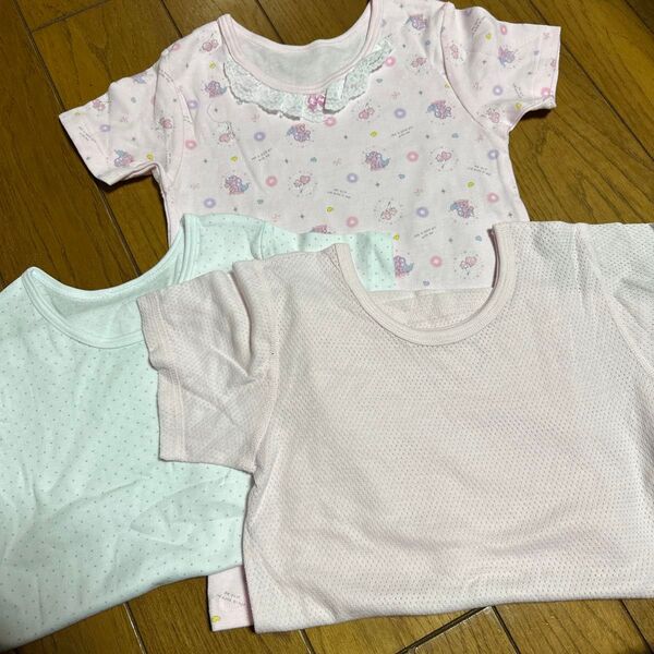 女の子 肌着 未使用 130cm 3枚セット 半袖