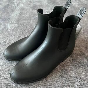 レインブーツ メッシュ サイドゴアブーツ 長靴 雨靴 防水 ブラック