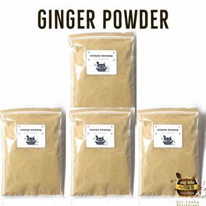 ジンジャーパウダー100g×4袋 Ginger Powder 生姜パウダー helaajiya 香辛料 カレースパイス しょうが