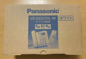 * new goods including carriage * Panasonic cordless telephone machine VE-GD27DL parent machine only original box attached 