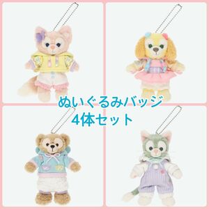 東京ディズニーシー　カムファインドスプリング　ぬいぐるみバッジ　7体セット　ぬいば　ダッフィー & フレンズ