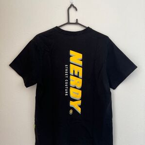 NERDY 正規品 半袖Tシャツ トップス ロゴT ブラック 半袖 ノルディ