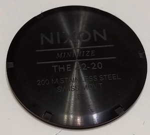 Nixon ニクソン　４２-２０ 裏フタ　真っ黒（マッドブラック）の商品画像