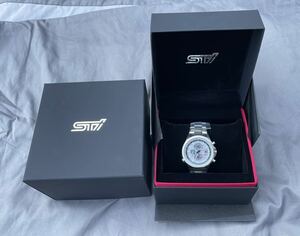  new goods unused STI wristwatch Sports Chronograph 2023 SUBARU Subaru STSG22100010 W-6942