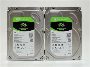 Seagate 3.5インチHDD ST3000DM008 3TB 2台セット SATA #12178