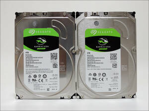 Seagate 3.5インチHDD ST4000DM004 4TB SATA 2台セット #12179